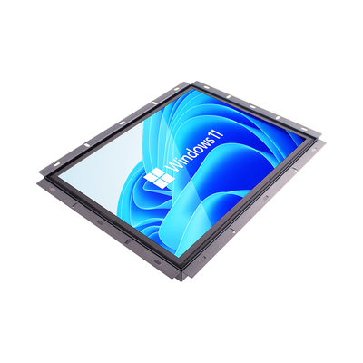 Industrieller Metall-LCD-Monitor mit 300 cd/m2 Helligkeit und HDMI-VGA-DVI-Ports