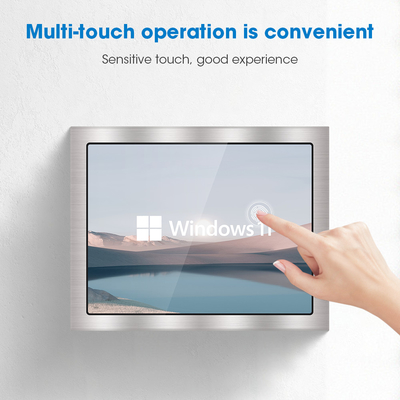 Industrie IP65 Wandmontage Panel PC 4 GB DDR3 Speicher VESA Montage Windows 10 64 GB SSD