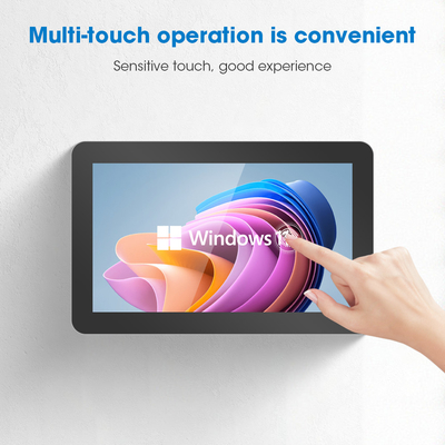 Kapazitiver Touchscreen HD Industriebildschirm PC VGA/COM/USB/RJ45/Audio JACK Vibrante Anzeige