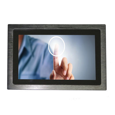 Aluminium-kapazitives 12VDC Touch Screen Monitor Windows/Linux OS