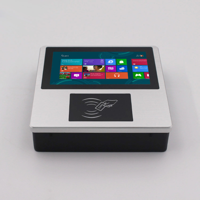 Fingerspitzentablett-PC 1000nits 1024*600 7 Zoll POE Linux mit RFID-Leser