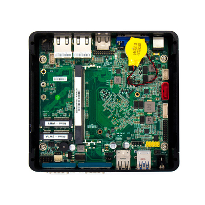 Passive abkühlende ITX-MINIpc Aluminiumlegierung mit HDMI VGA EDV-Anzeigen-Hafen